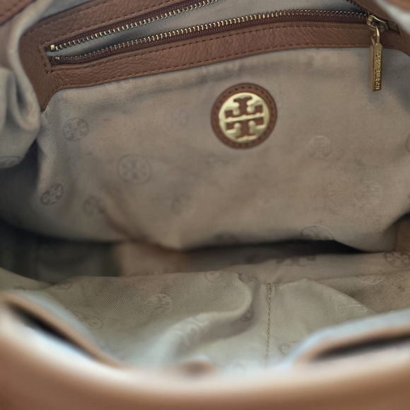 Tory Burch Tan Leather "Amanda" Satchel - Picture 4 of 13